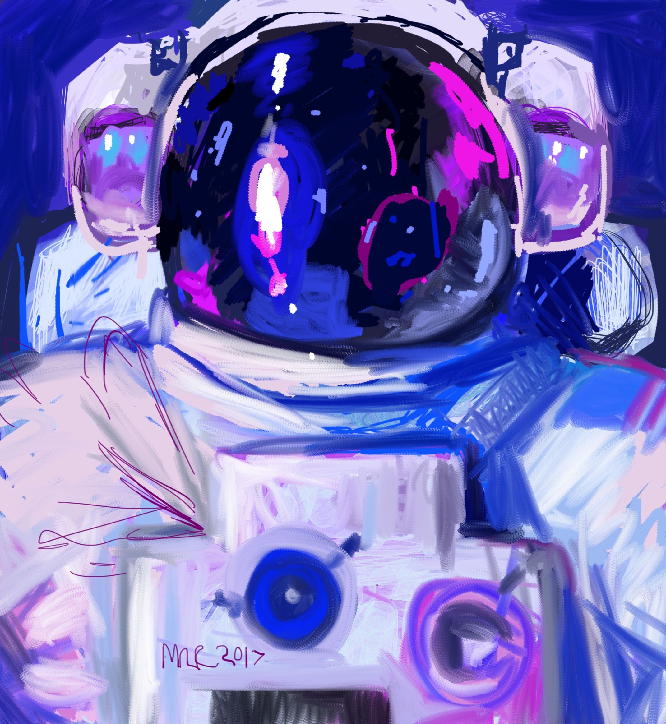 Амонг АС фиолетовый космонавт