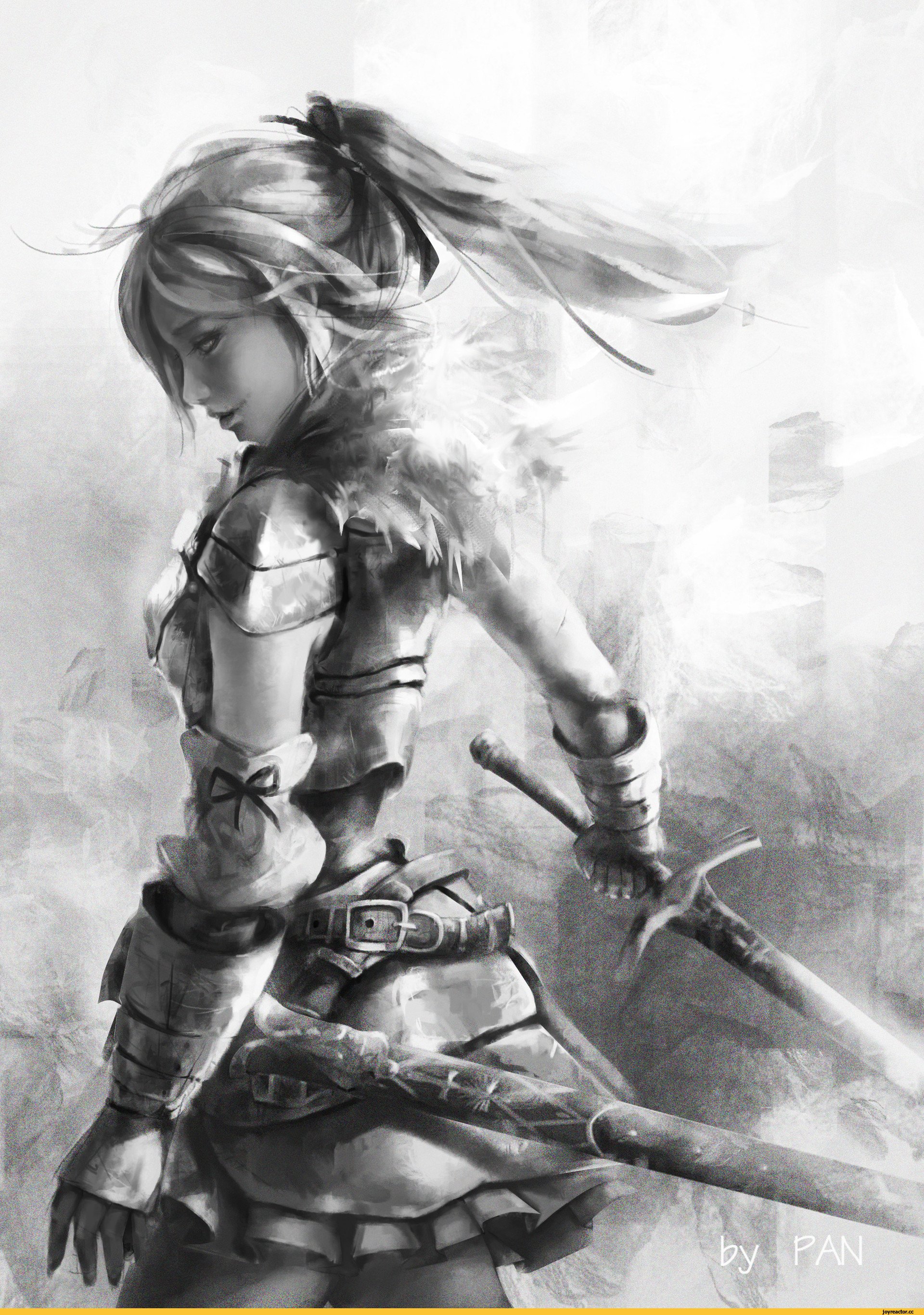 Девушка с мечом арт