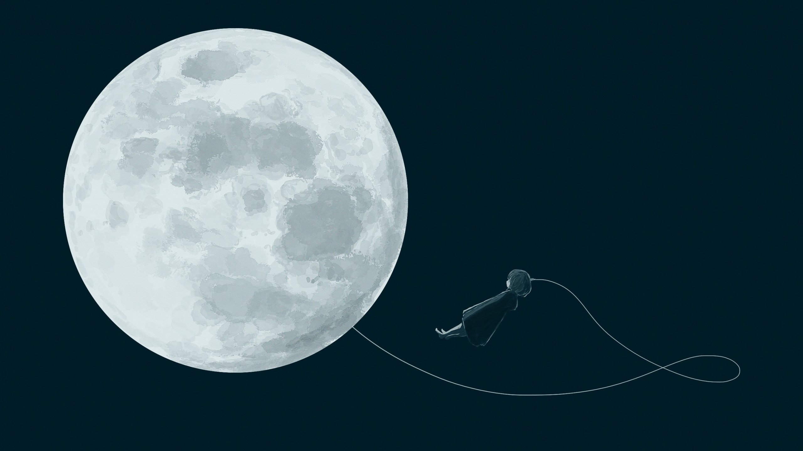 Луна иллюстрация