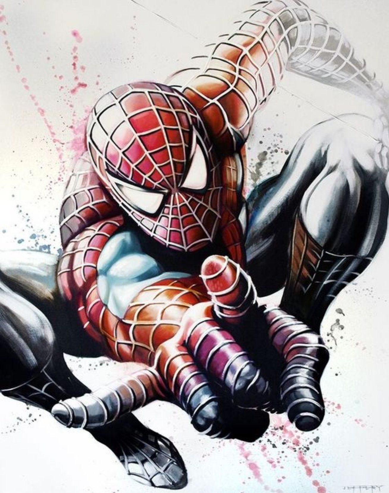 Человек паук рисунок Марвел Спайдермен