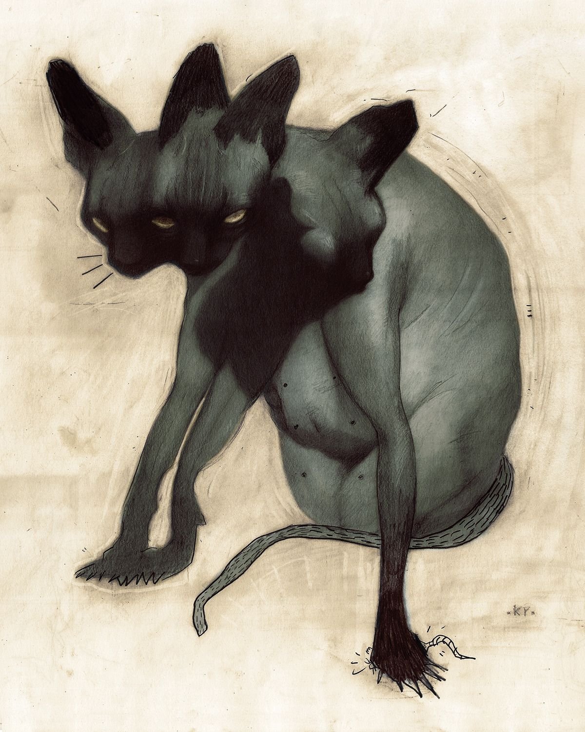Сфинкс кошка арт