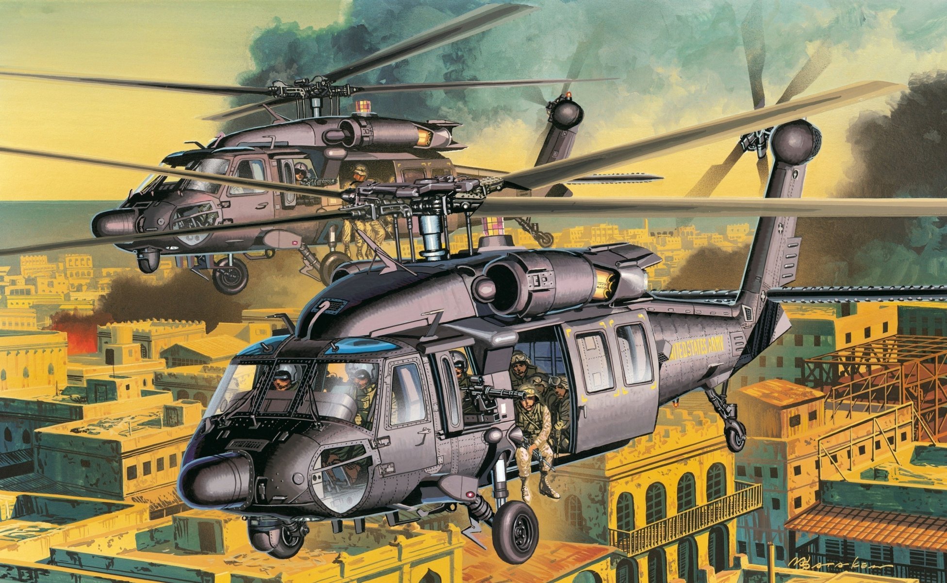 Uh-60l Black Hawk Art