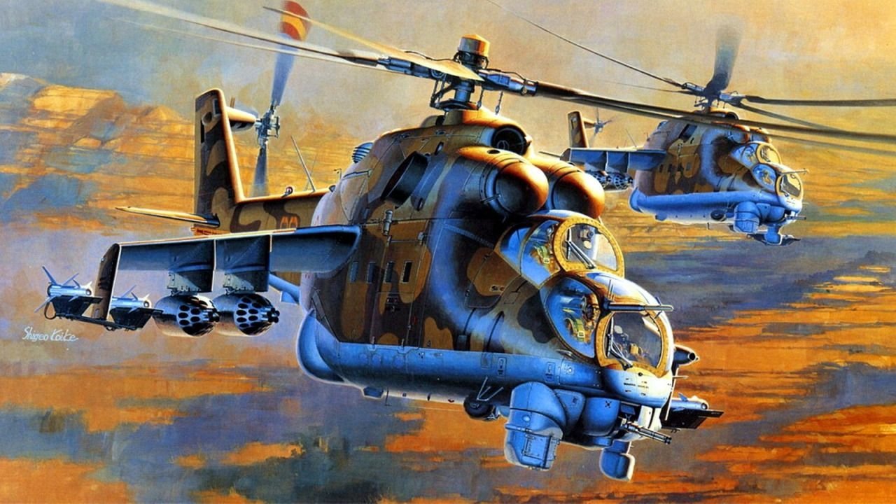 Вертолет mil mi 24 hind
