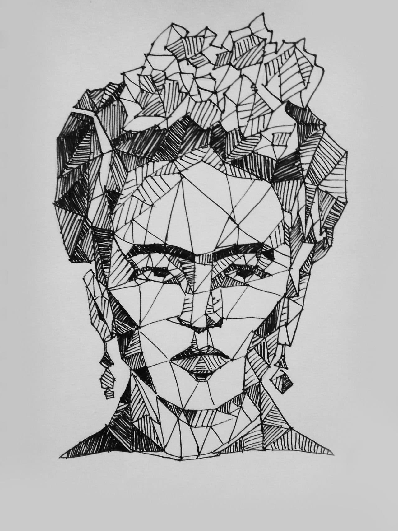 Фрида Кало геометрический рисунок