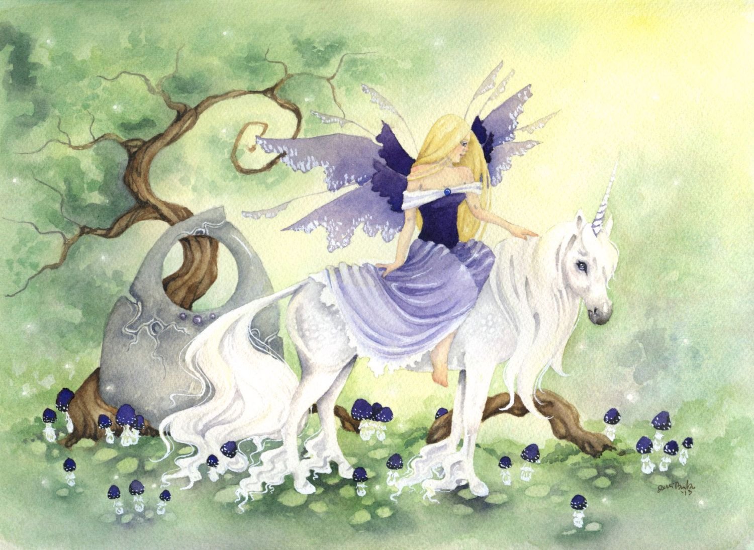 Сказка принцесса единорог. Сказочный Единорог. Сказочные иллюстрации акварелью. Сказочные существа акварелью. Единороги и феи.