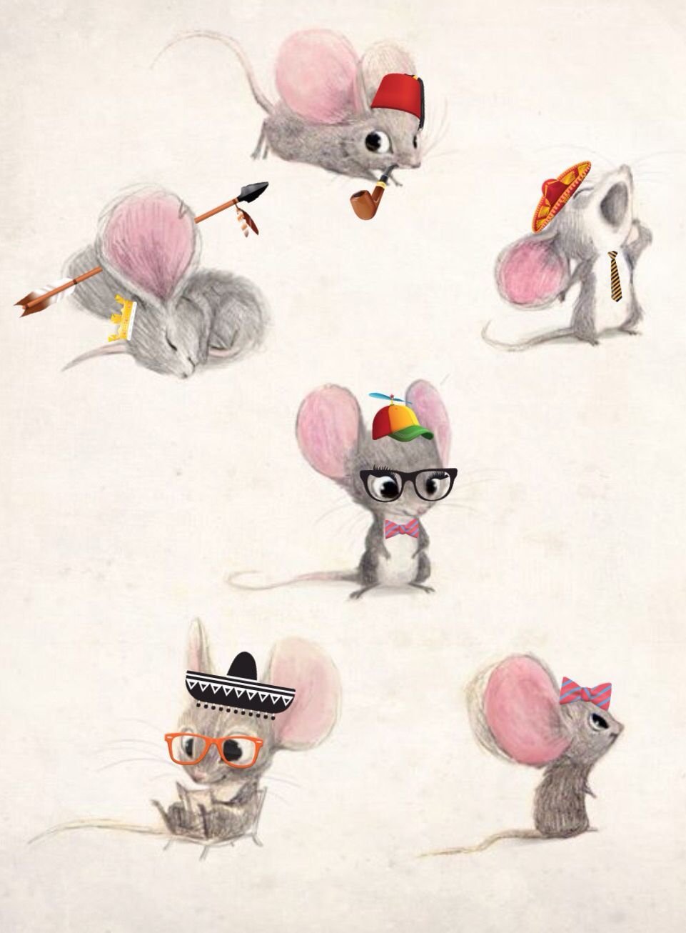 Милые мышки иллюстрации