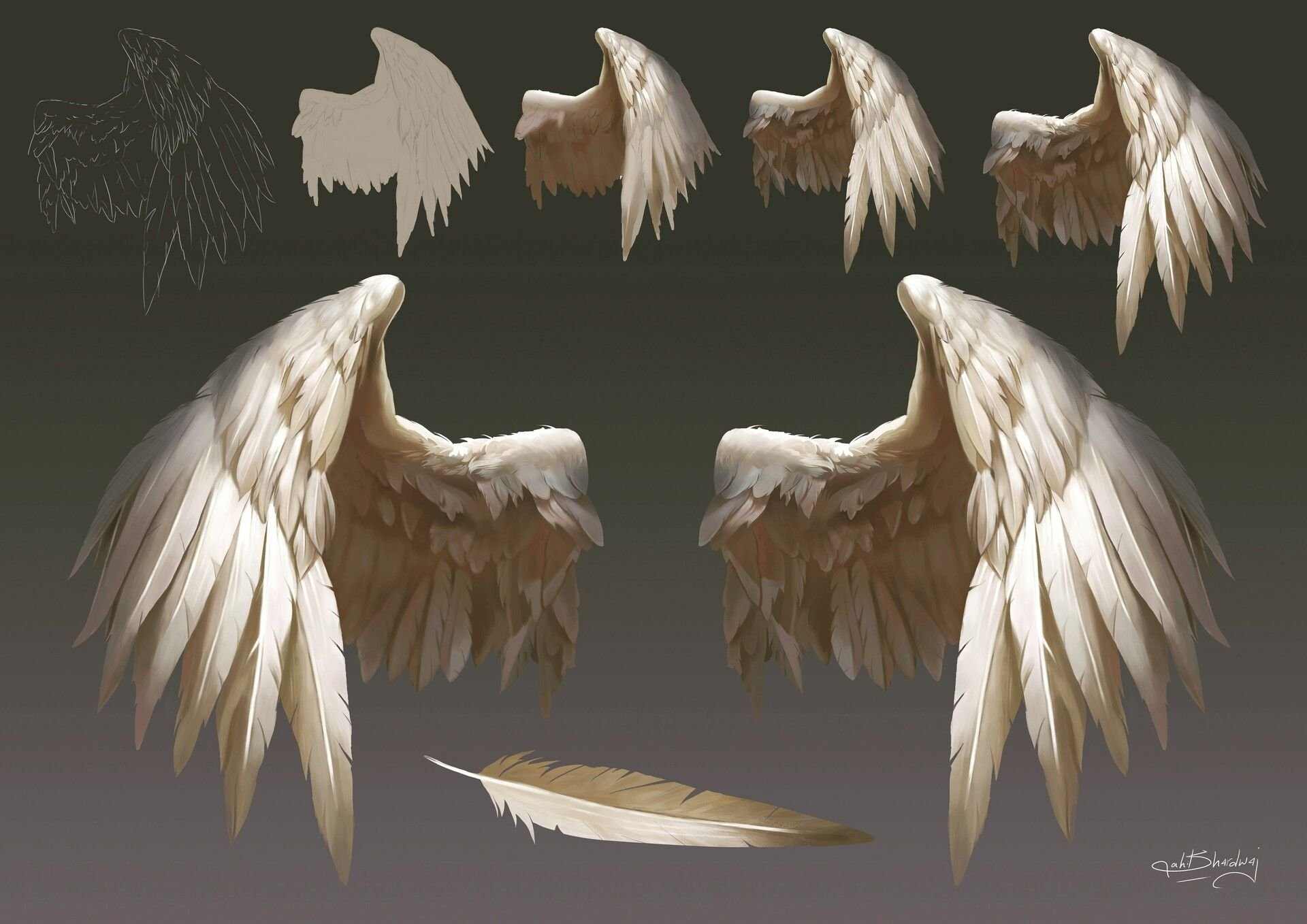 Крылья референс ангела ангела