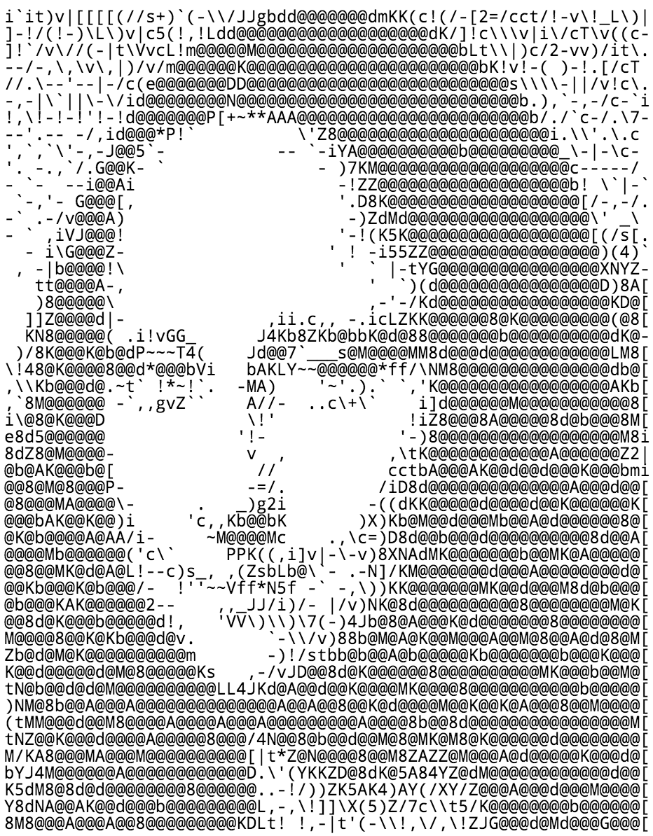 ASCII Мона Лиза