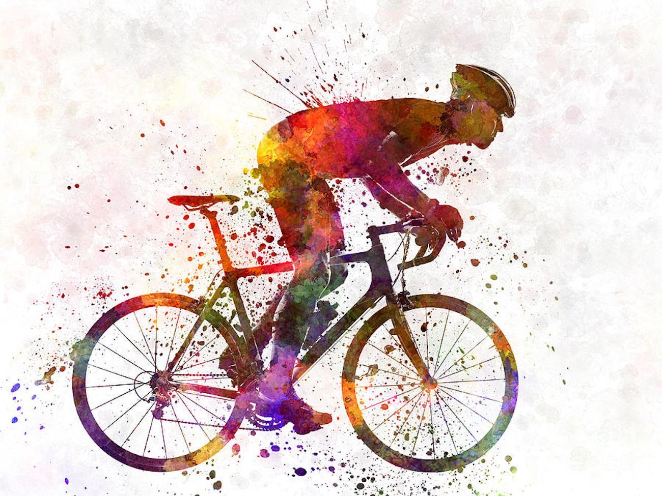 Велосипедист иллюстрация