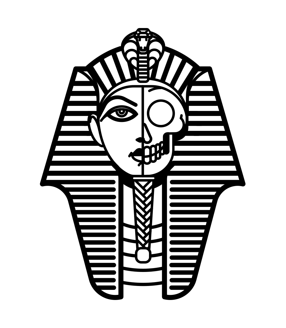 Фараон Египта Тутанхамон эскиз