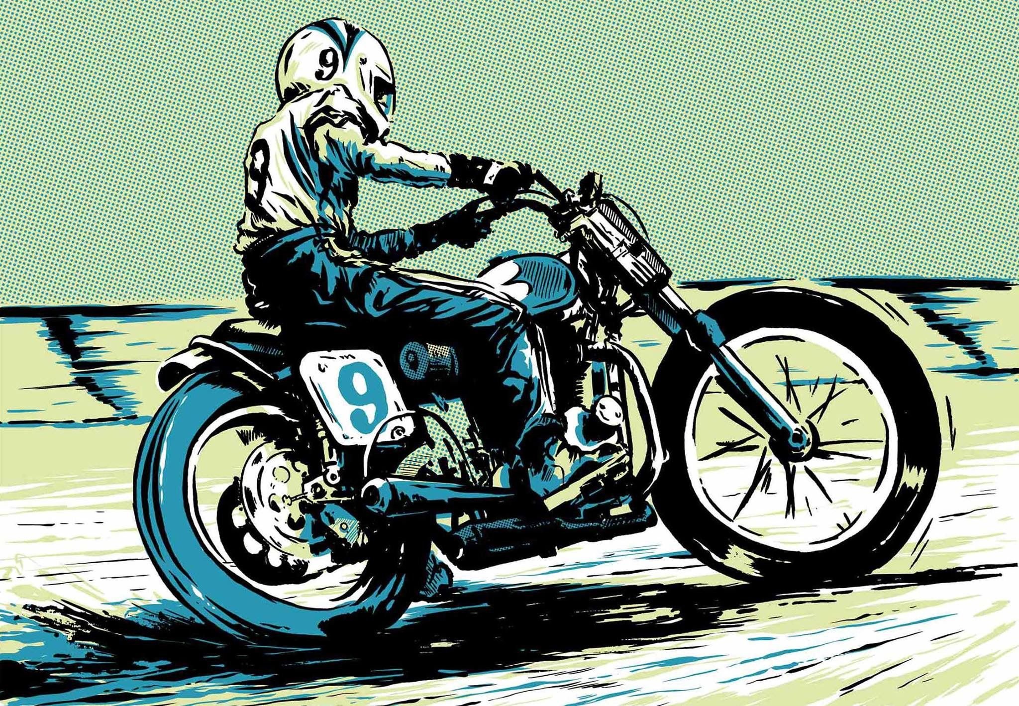 Мотоцикл в иллюстраторе