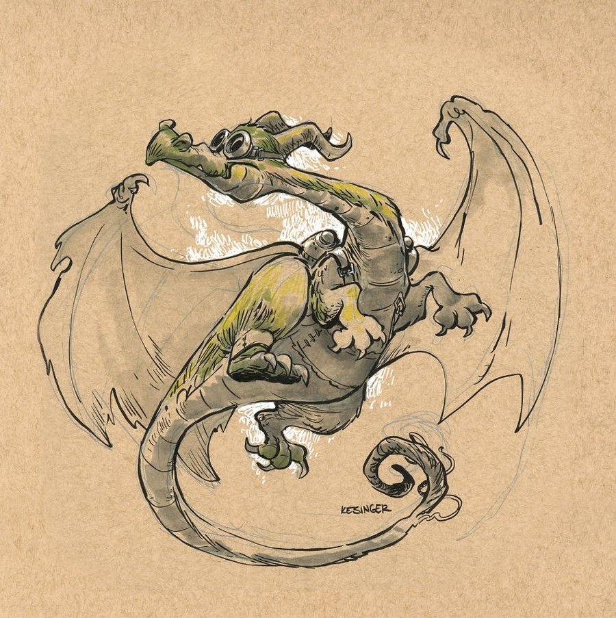 Брайан Кесингер иллюстрации дракон