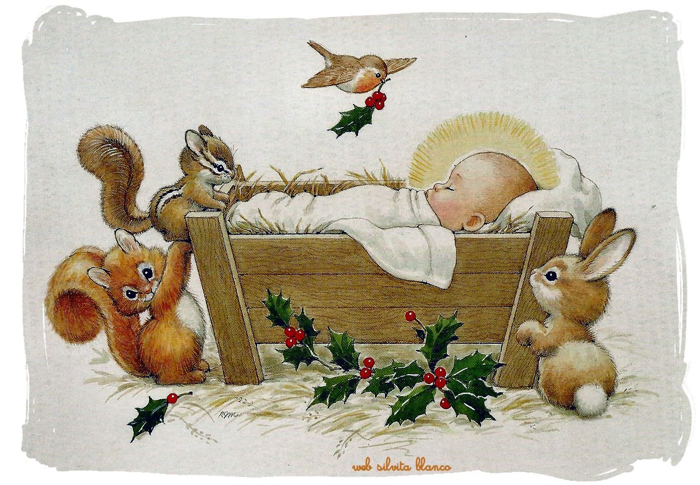 Рождественские открытки рисунки