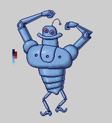 Робот рисунок в пикселях