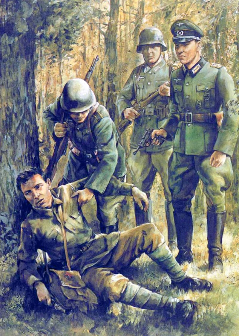 Немецкие солдаты живопись