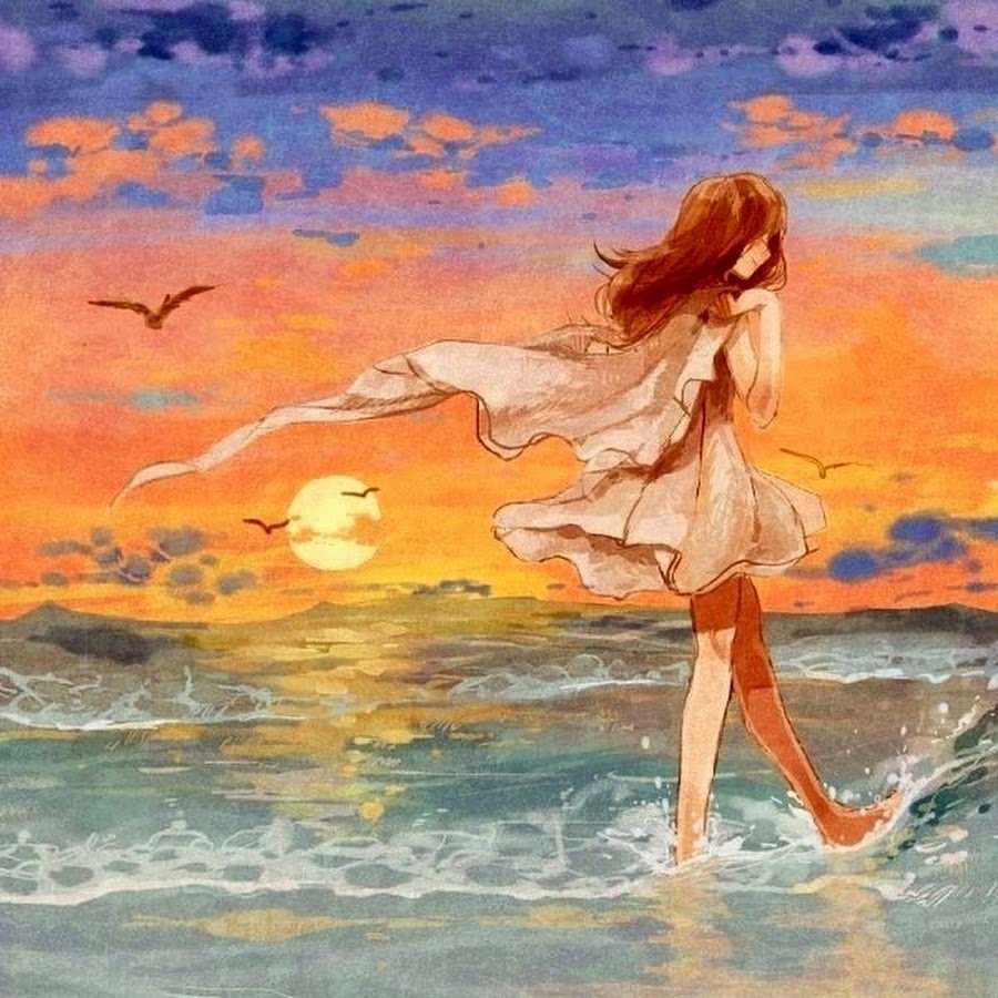 По воде шагаю я. Девушка у моря картина. Девочка на море. Девочка у моря акварель. Девушка на море нарисованная.