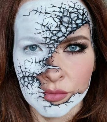 Рисунок лица оригинальный