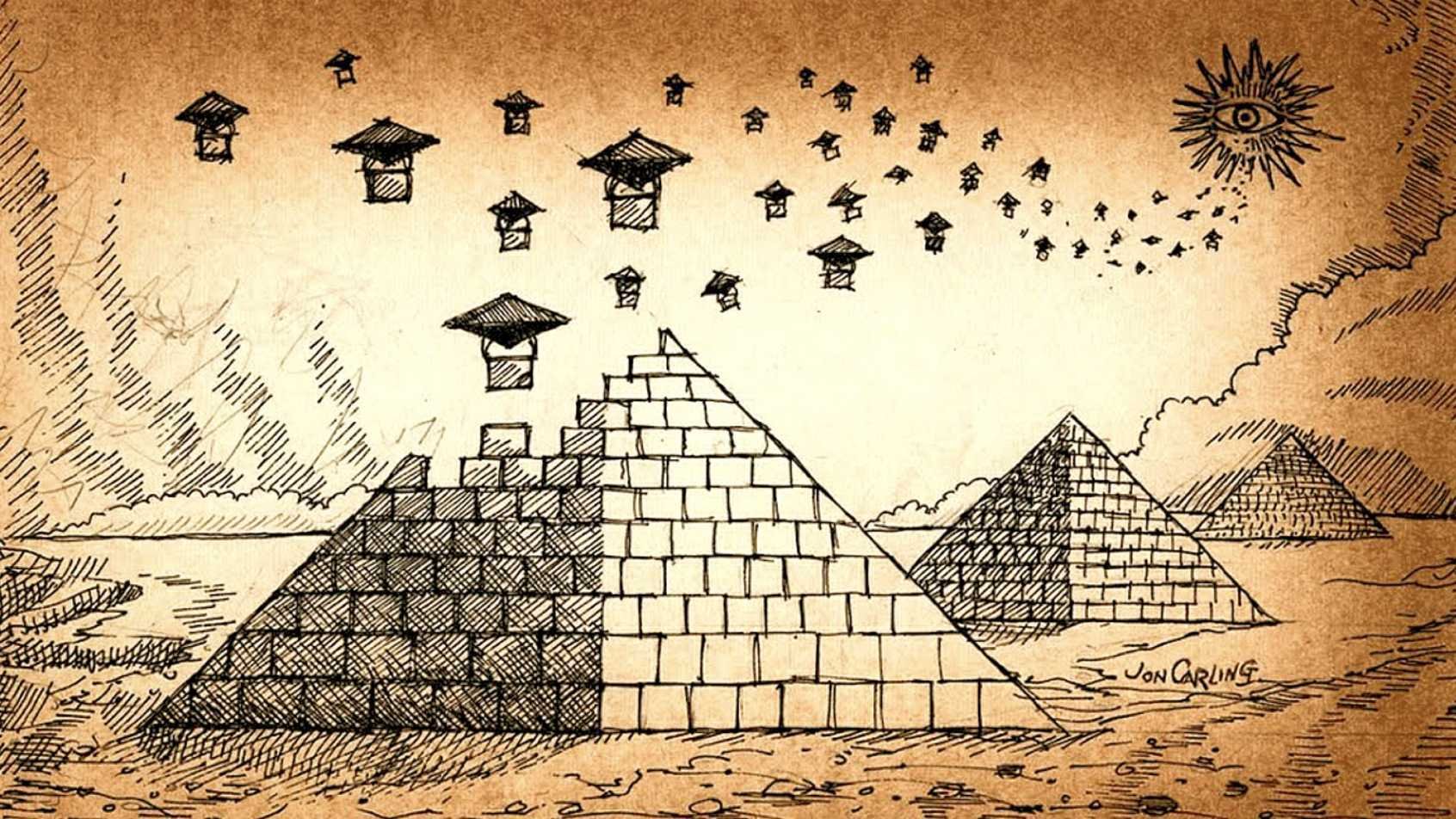 Где другие цивилизации. Пирамида Хеопса древний Египет арт. Пирамиды Хеопса инопланетяне. Пирамида Хеопса НЛО. Пирамида Хеопса и пирамиды древних индейцев.