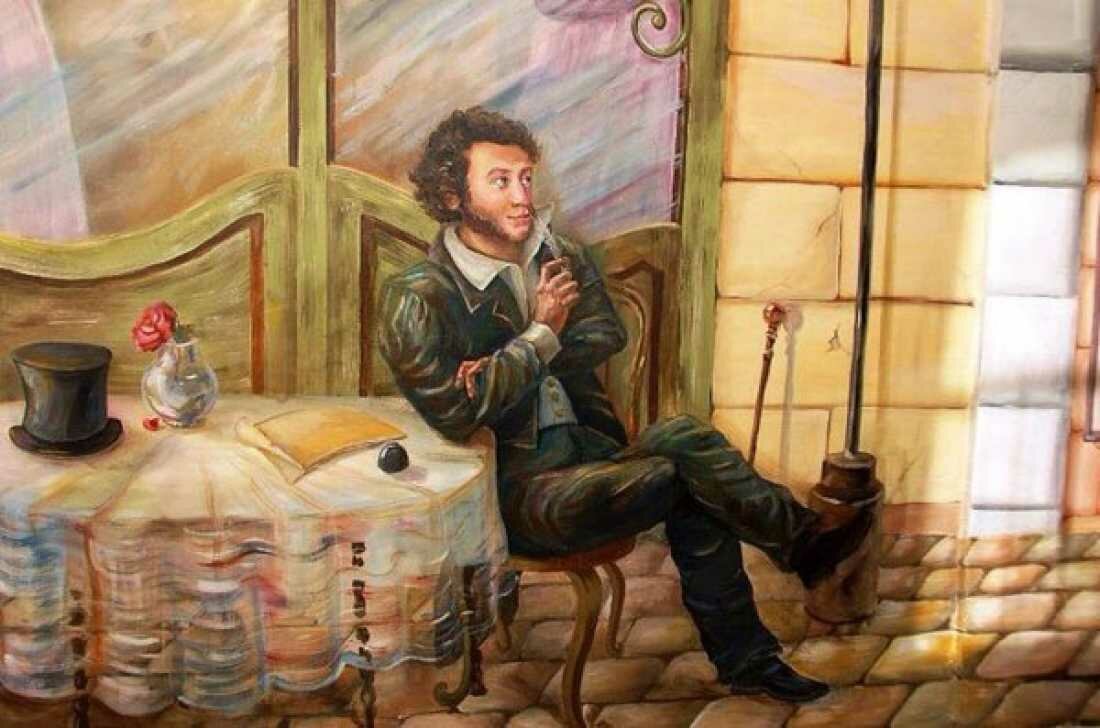 Пушкин пьяница