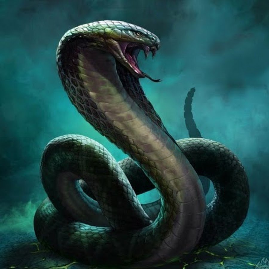 Василиск змея арт
