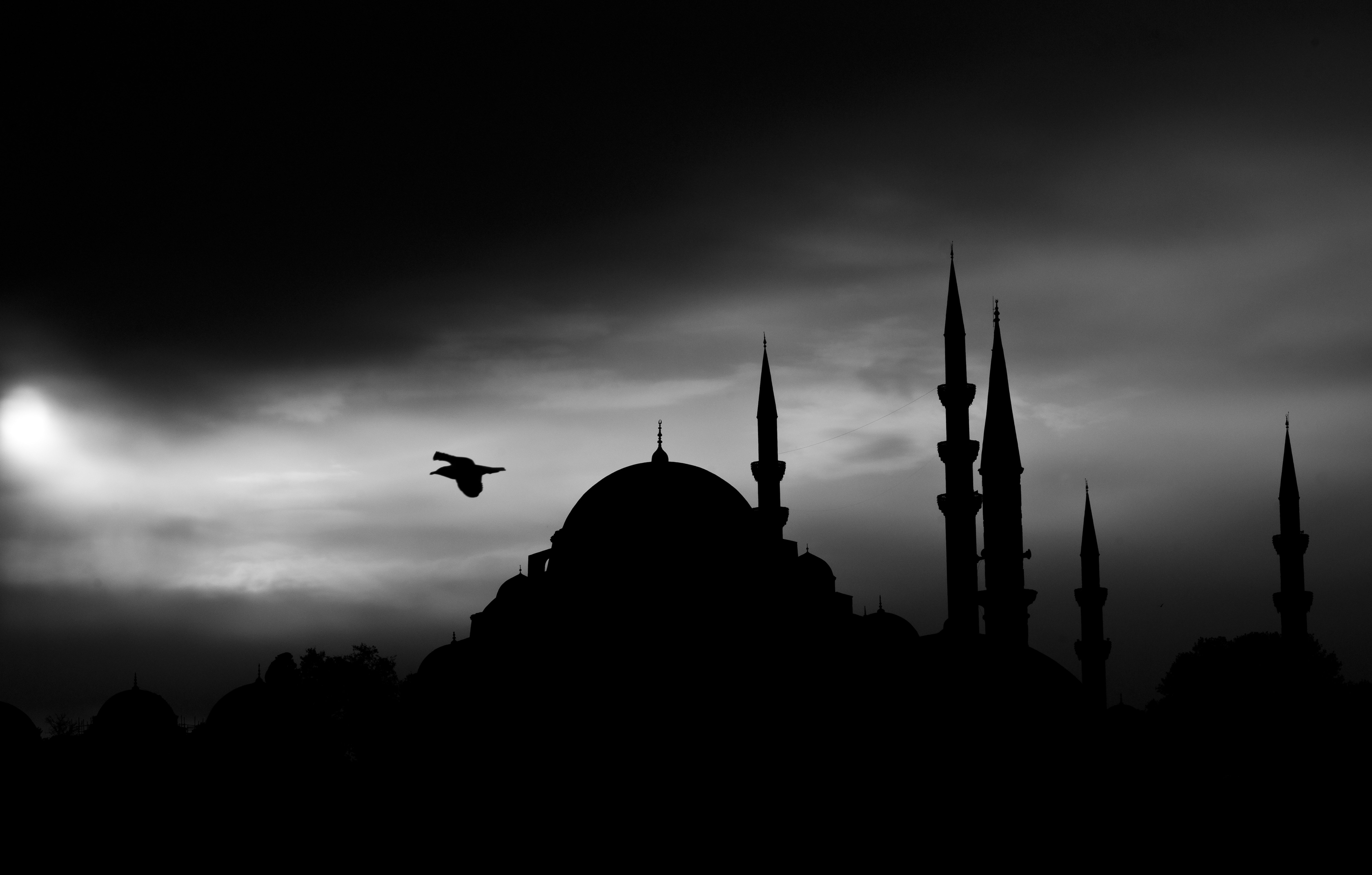 Мечеть темный фон