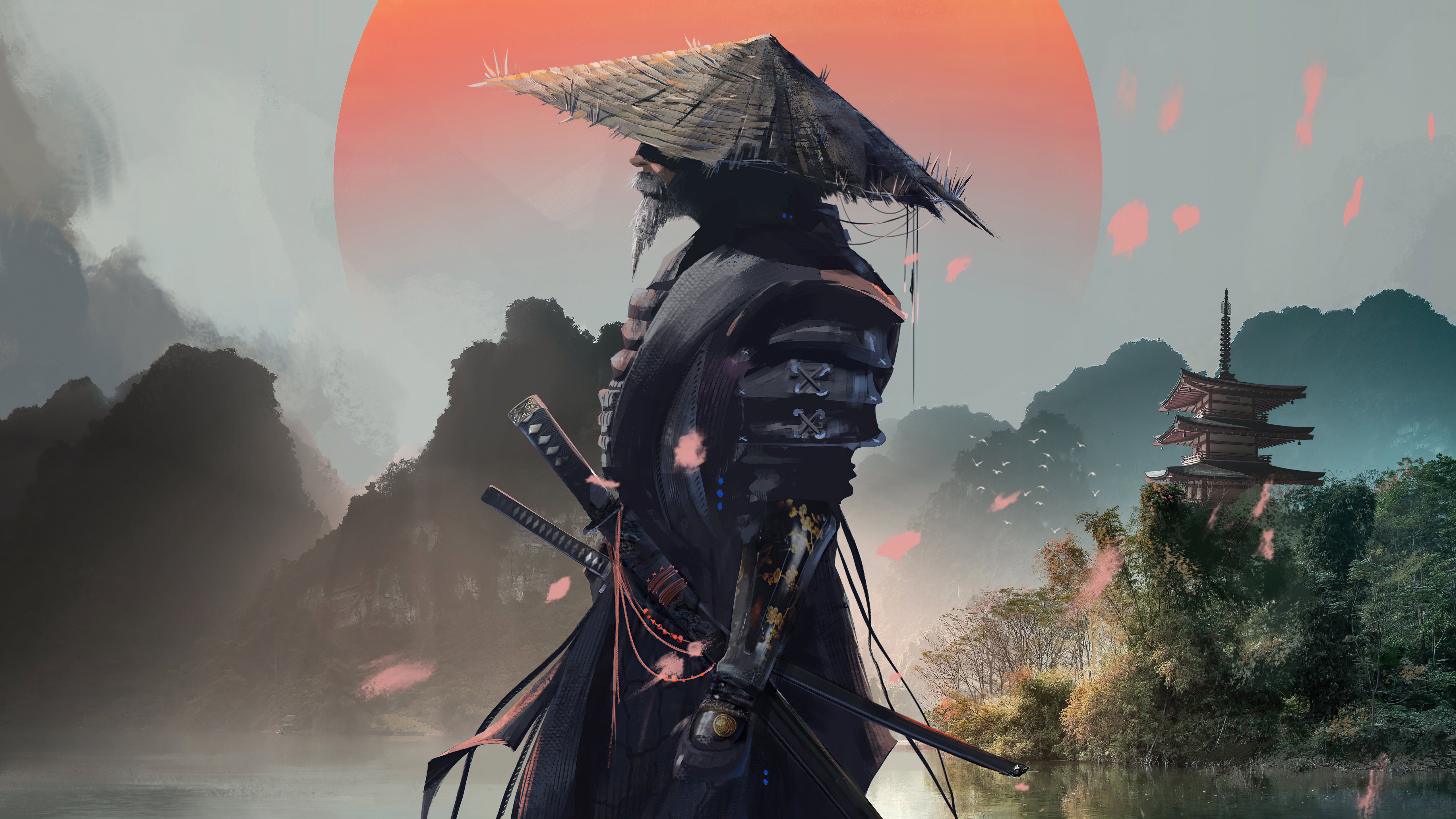 анимированная иллюстрация для стима самурай фото 40