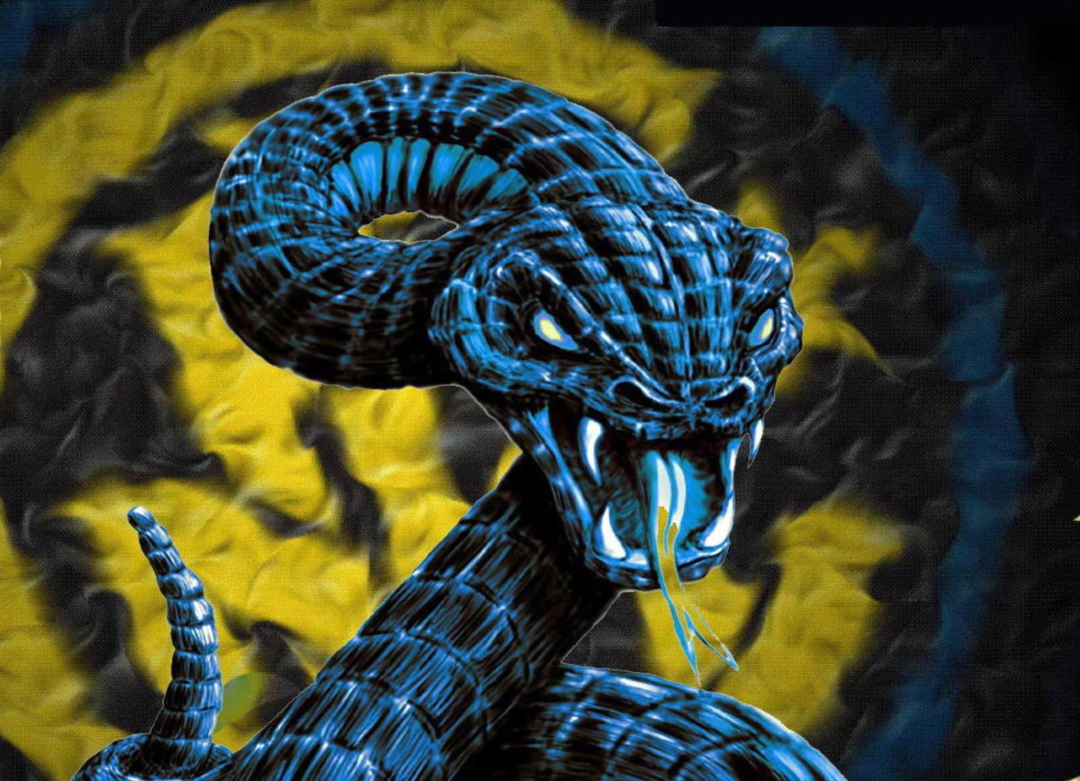 Змея все части. Королевская Кобра Нагайна. Наг Нагайна Королевская Кобра. Синяя змея. Змея арт.