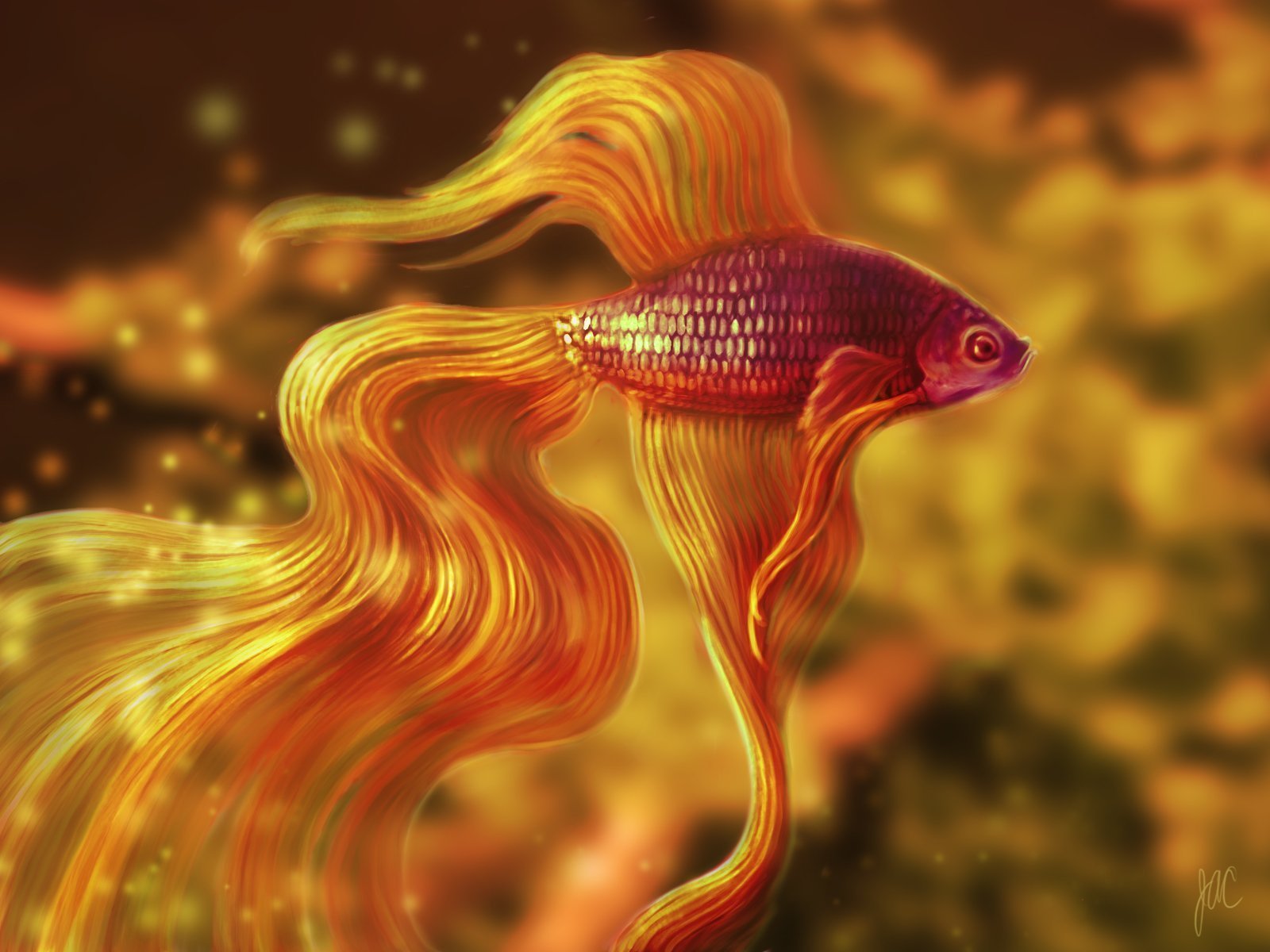 Золотая рыбка Волшебная