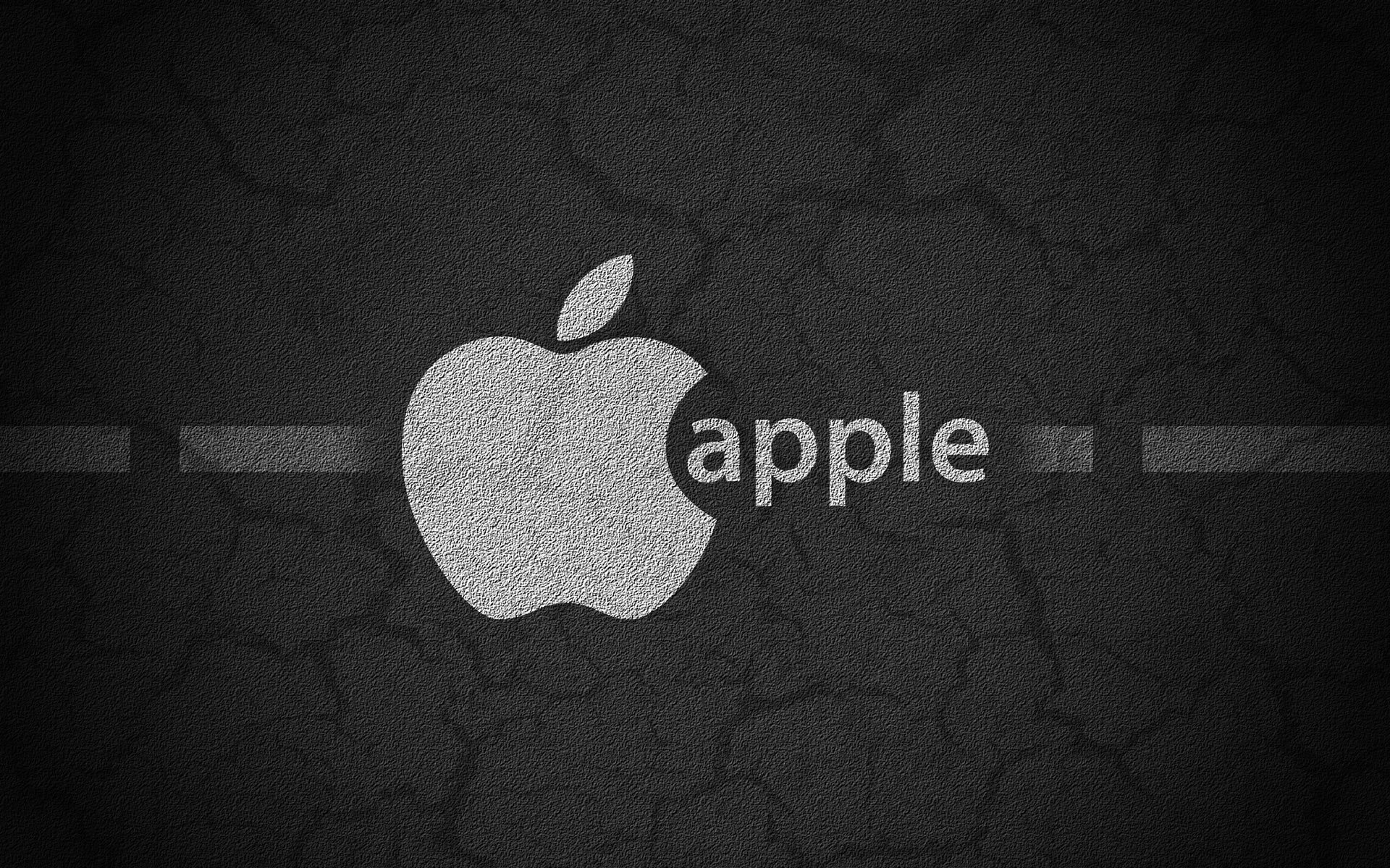Логотип Apple на черном фоне