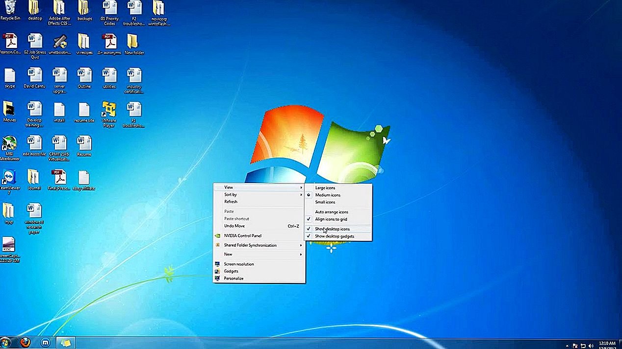 Windows 7 рабочий стол Интерфейс