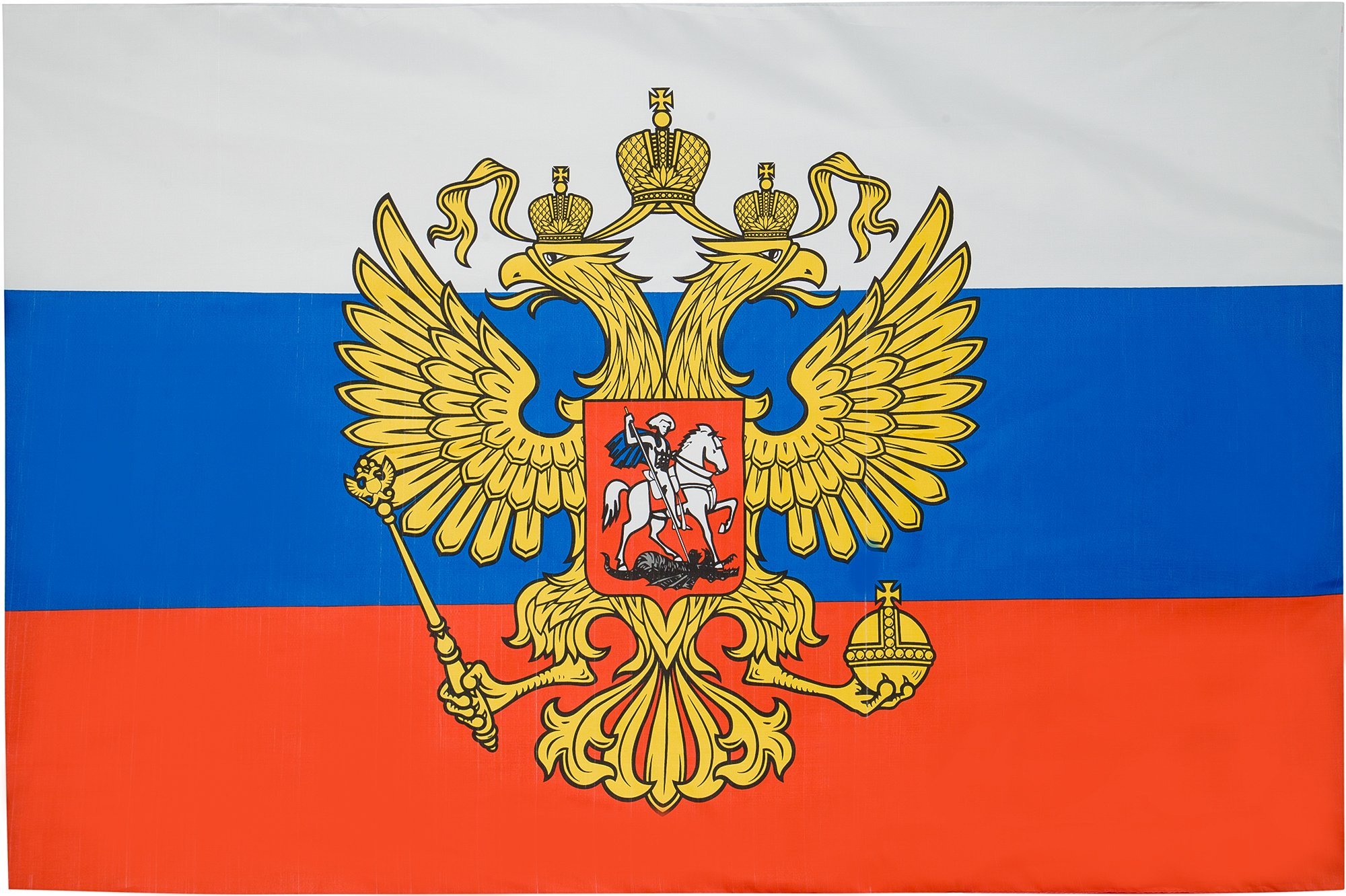 Флаг России с двуглавым орлом