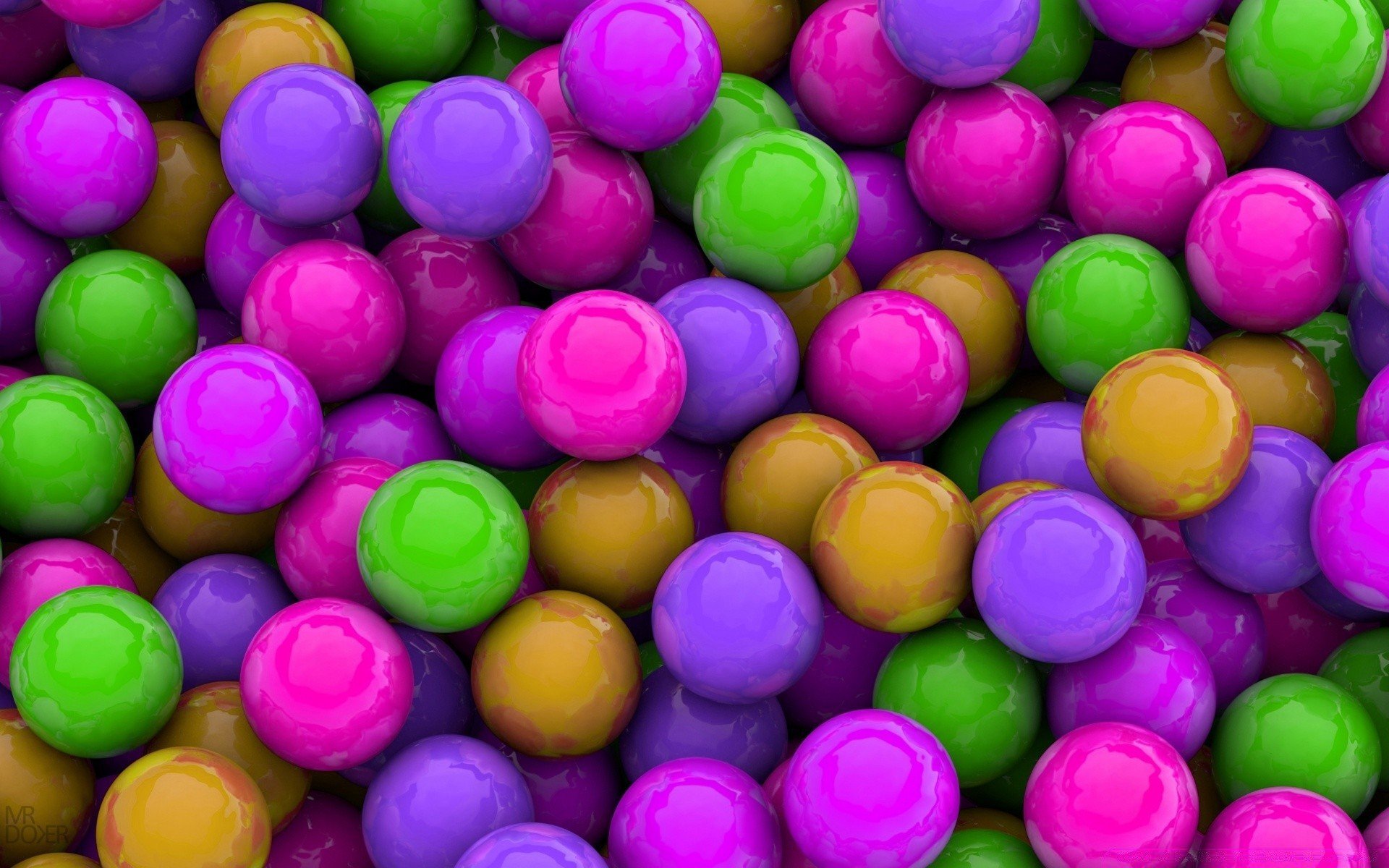 Разноцветные пузырики