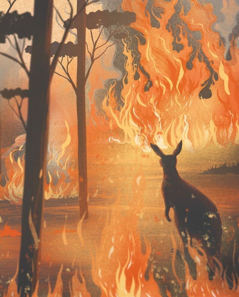 Животные в огне