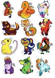 Животные символы года