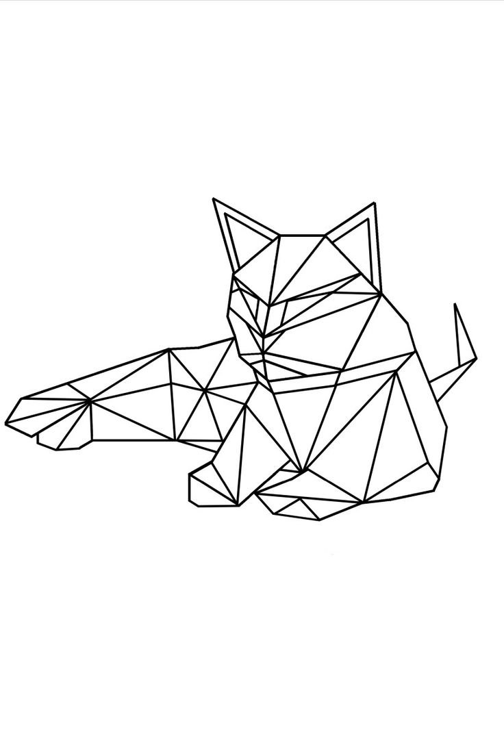 Животные геометрическими фигурами