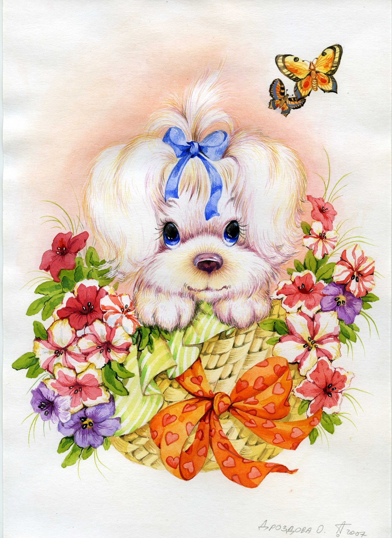 Рисунок открытки поздравления. Милые зверюшки с цветами. Открытки со зверюшками. Открытка «собачки». Открытка рисунок.