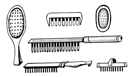 Рисуем расческу для животных