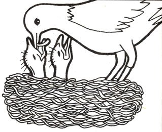 Рисунок забота о потомстве домашних животных