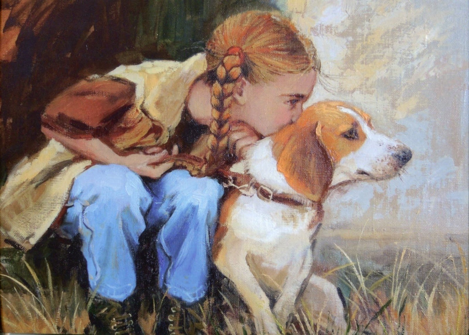 Собака картина для детей