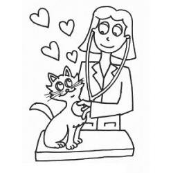 Раскраска ветеринар