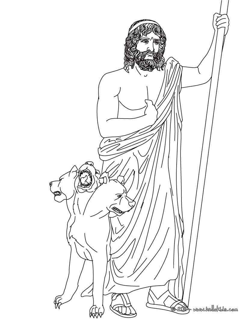 Аид Бог древней Греции рисунок