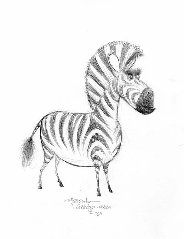 Картинки зебры для срисовки