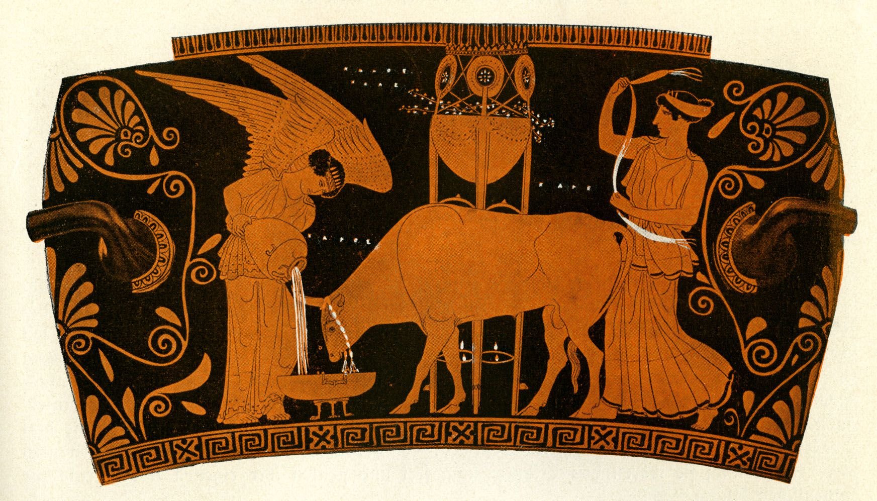 Древнегреческая вазопись похищение Европы
