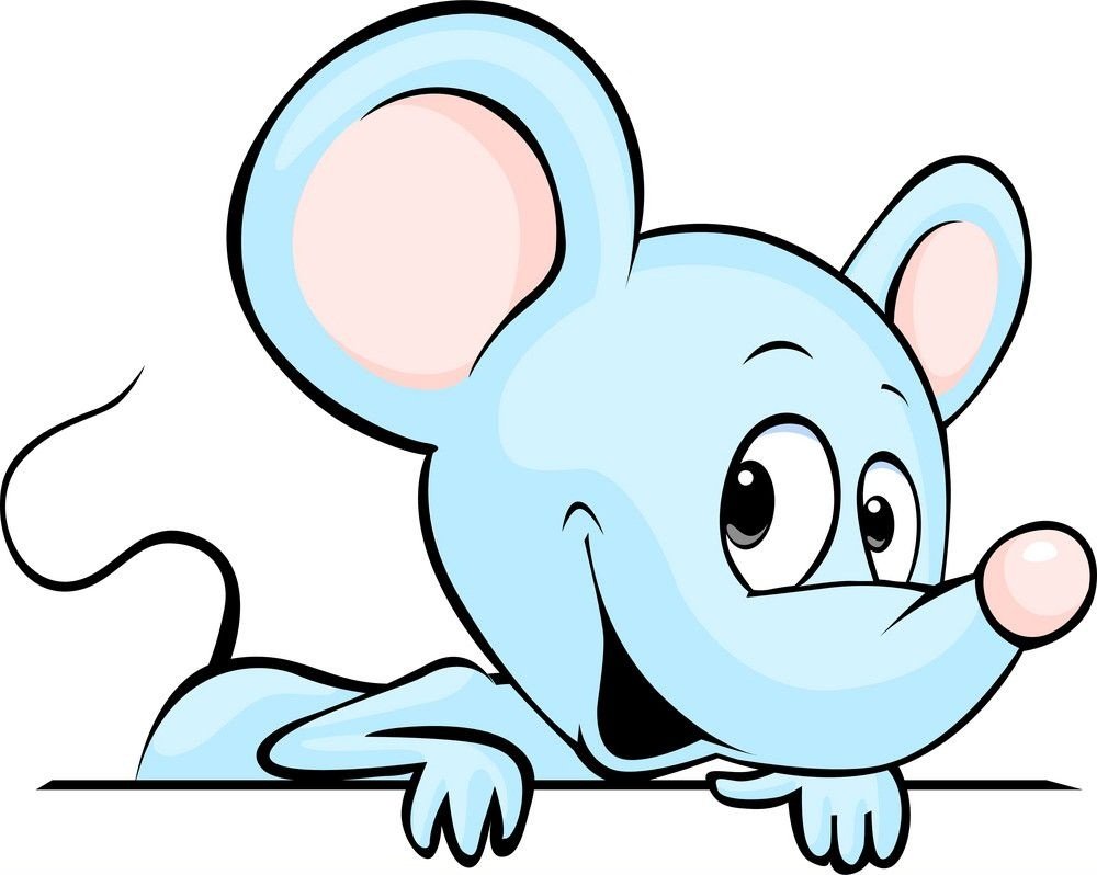 Синяя мышь из мультика