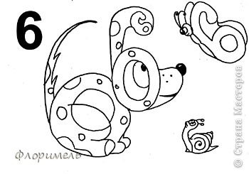 Цифры в виде предметов