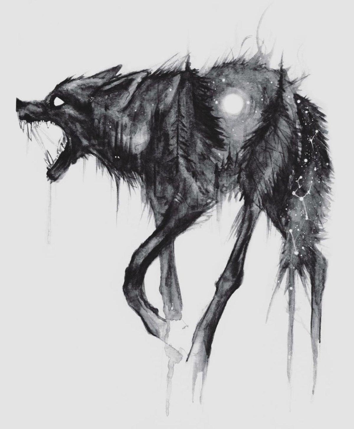 Мрачный волк
