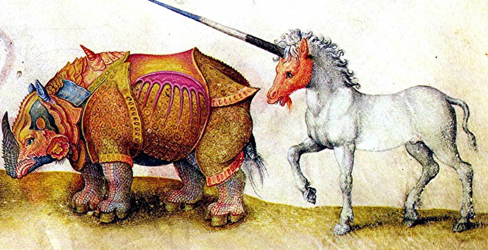 Носорог средневековый Бестиарий