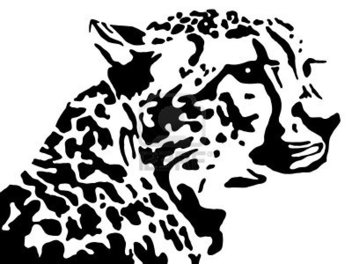 Леопард силуэт