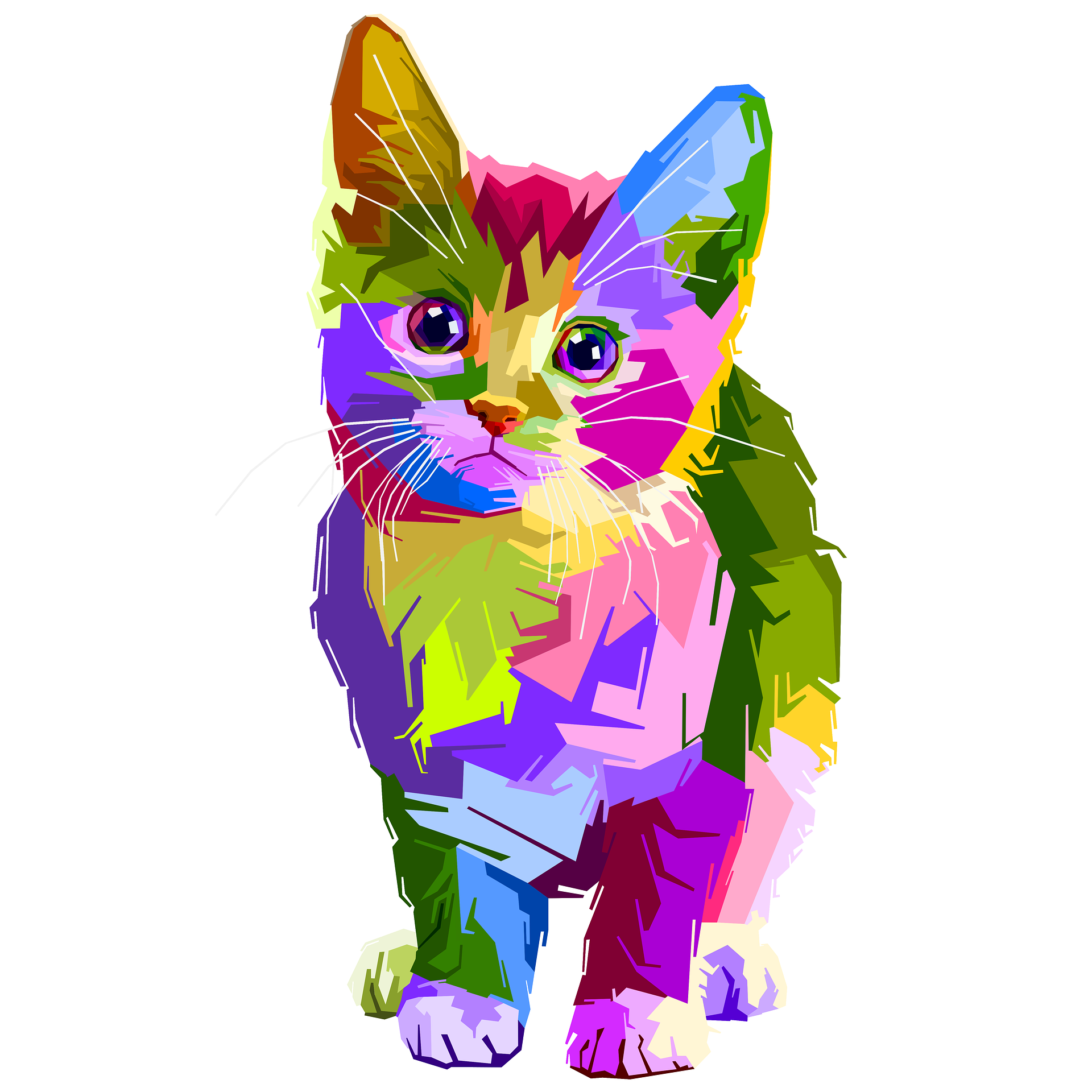 Кошки цветные. Разноцветная кошка. Радужная кошка. Цветная кошечка.