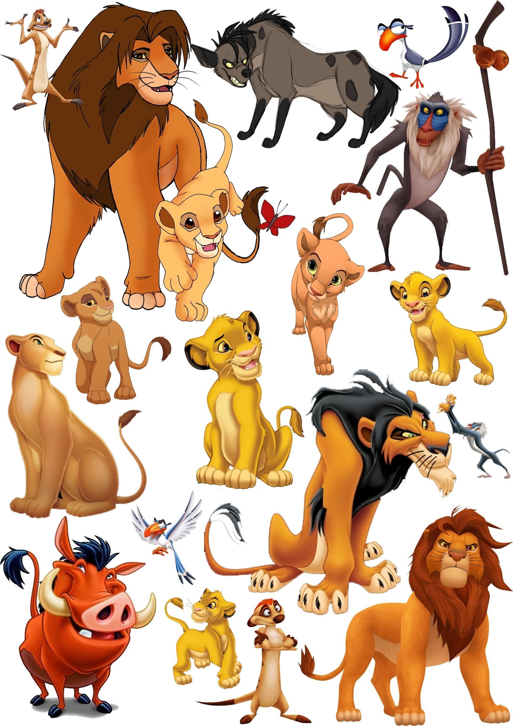 Персонажи король лев имена и фото